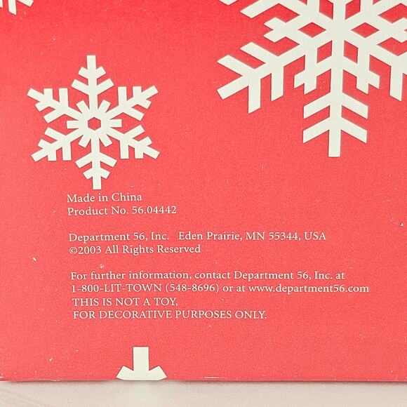 Department 56 Snowman Head Ornament 2003 Glitter Hat 5" Xmas Decor Boxed - Picture 8 of 16